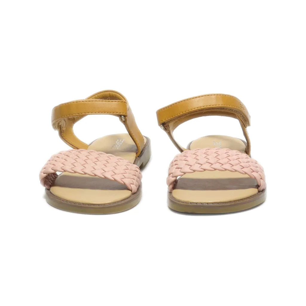 Esprit Flat Sandals Leather Brown Colour For Kids