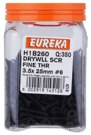 Eureka Drywall Screw: Fine Thread