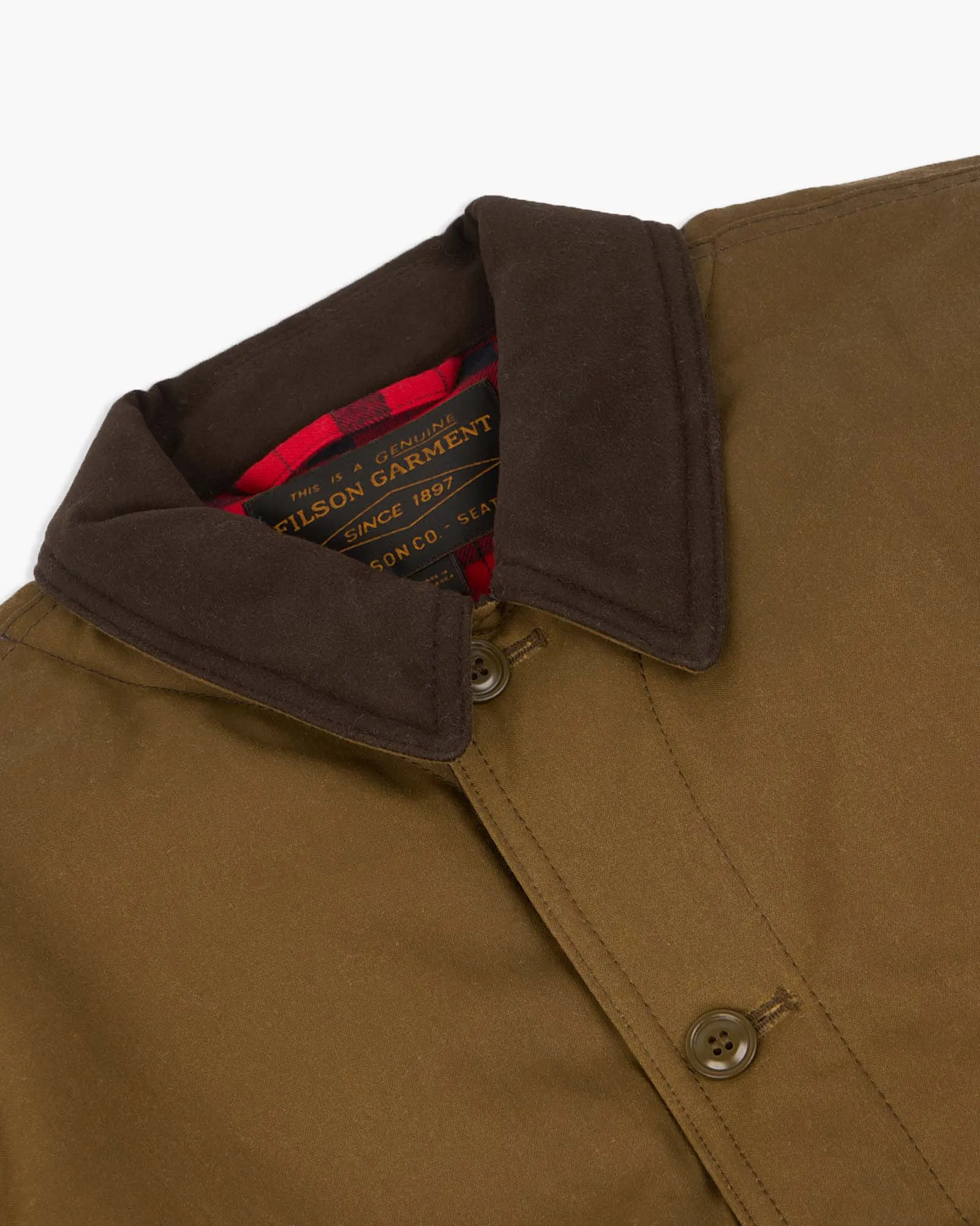 Filson Waxed Barn Coat - Dark Tan