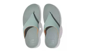 FitFlop Womens LuLu Leather Toe-Post Sandal Cool Blue