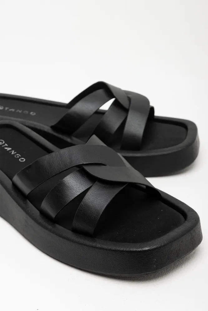 Flatform Sandal Black