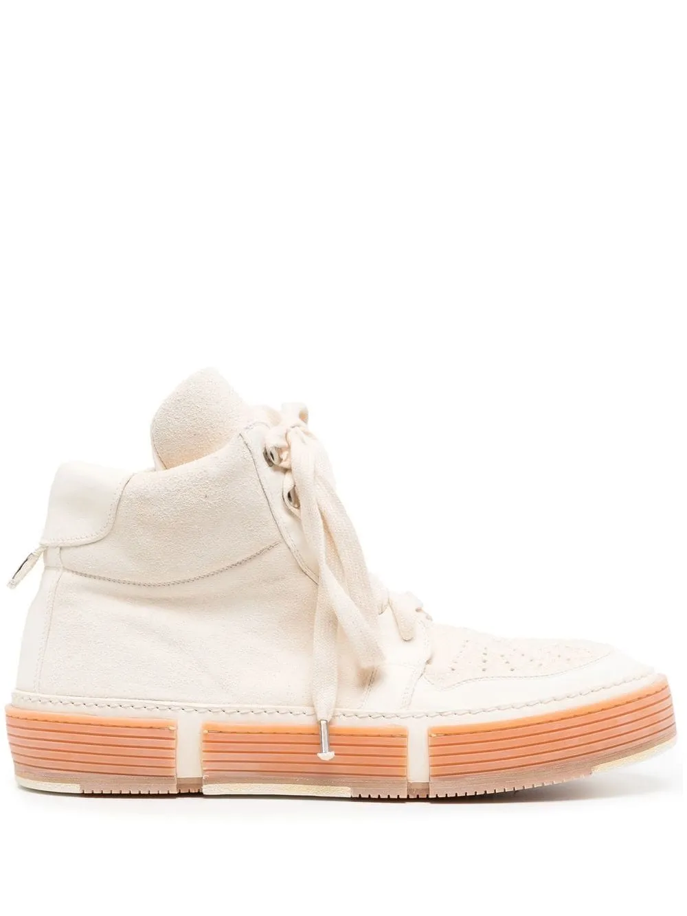 Flatform Sole Hi-Top Sneakers