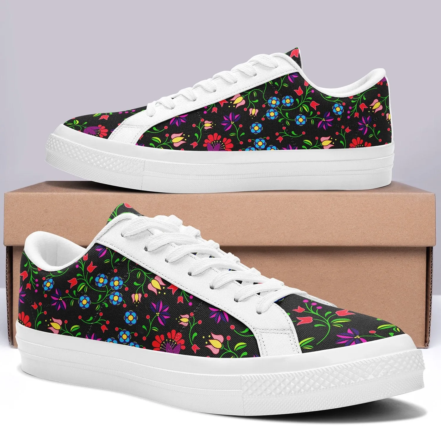 Fleur Indigine Aapisi Low Top Canvas Shoes White Sole