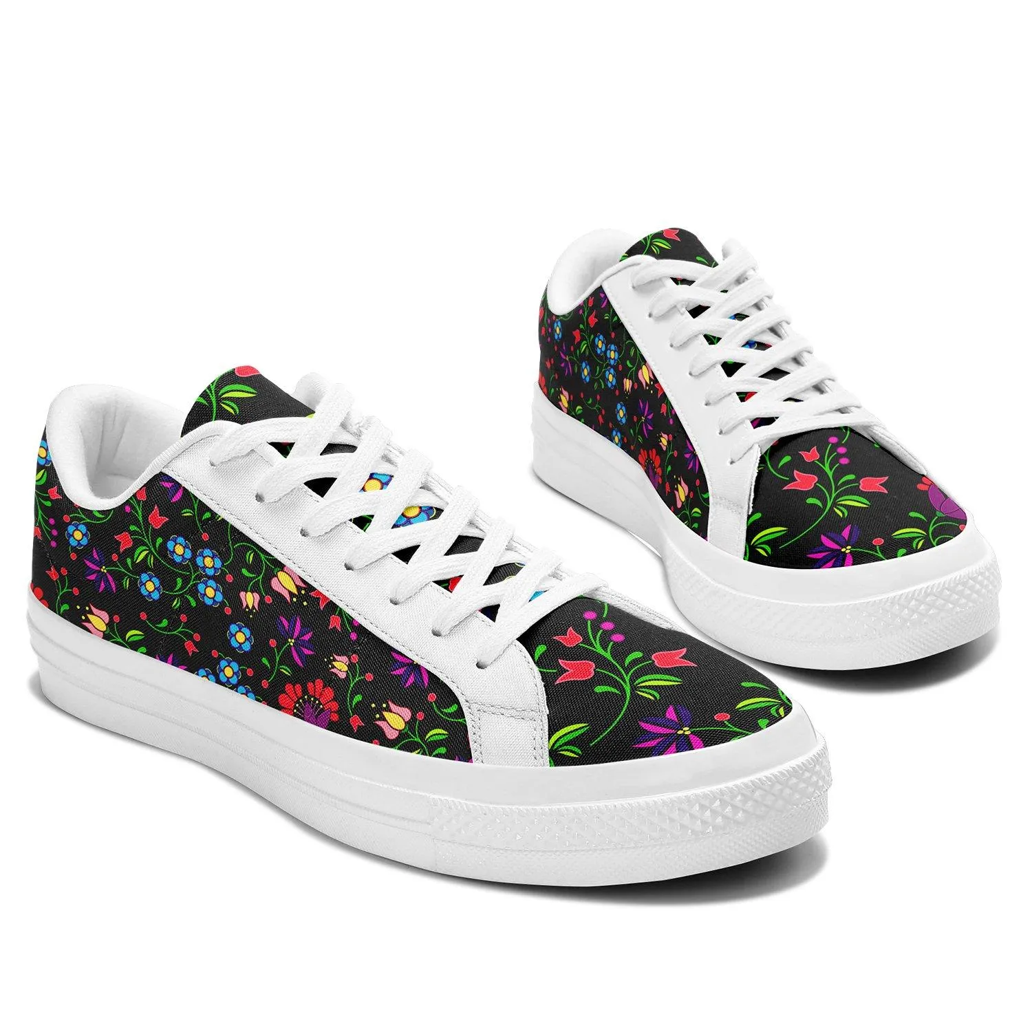 Fleur Indigine Aapisi Low Top Canvas Shoes White Sole