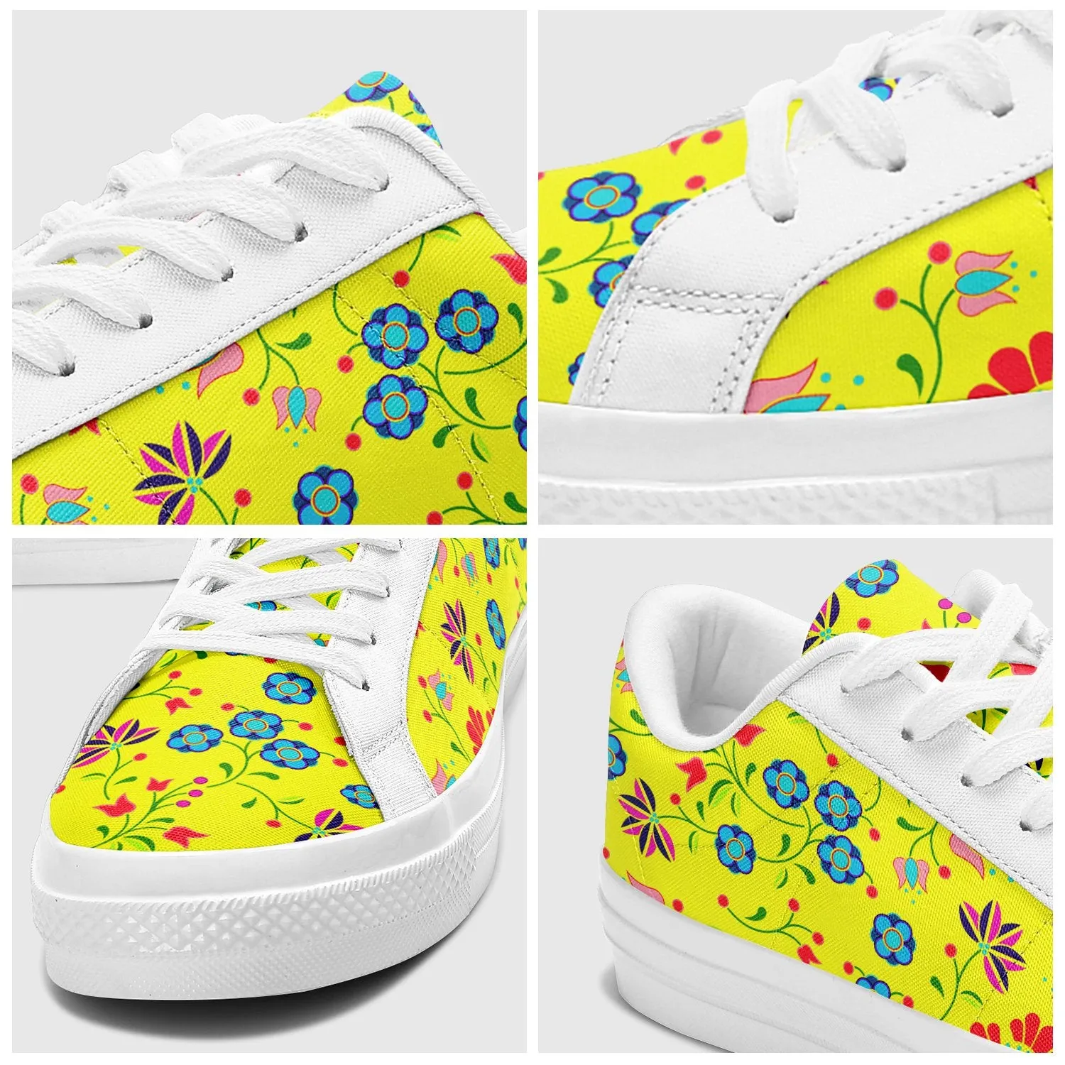 Fleur Indigine Mais Aapisi Low Top Canvas Shoes White Sole