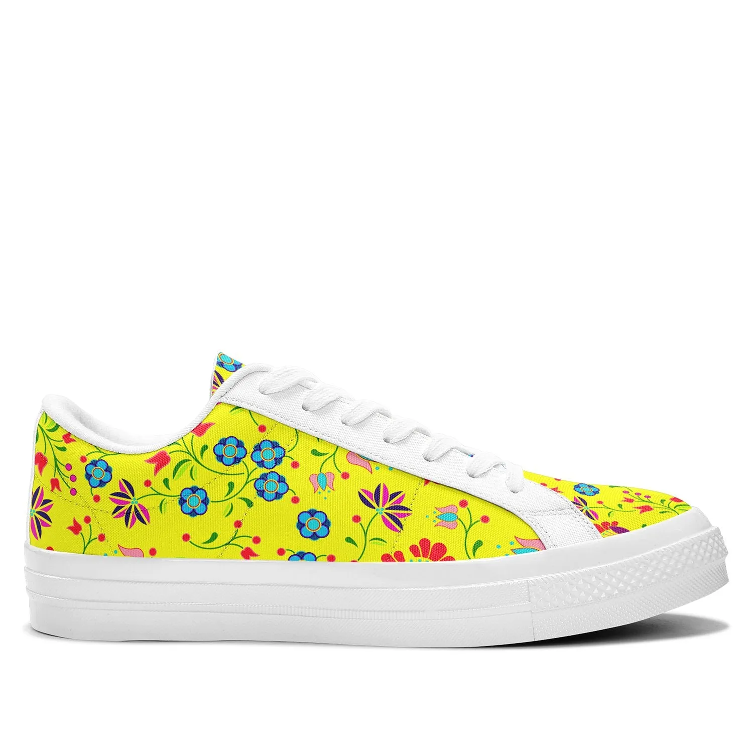 Fleur Indigine Mais Aapisi Low Top Canvas Shoes White Sole