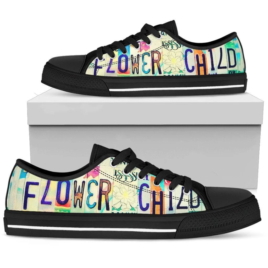 Flower Child Low Top - Black