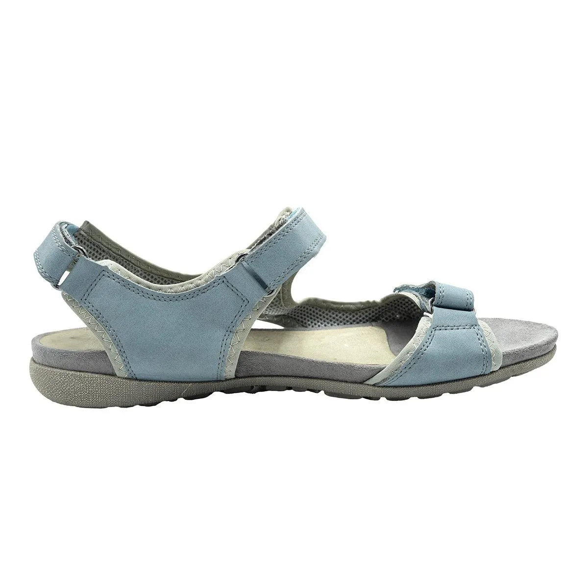 Footflexx Strap Flat Sandals Fabric Blue Colour For Women