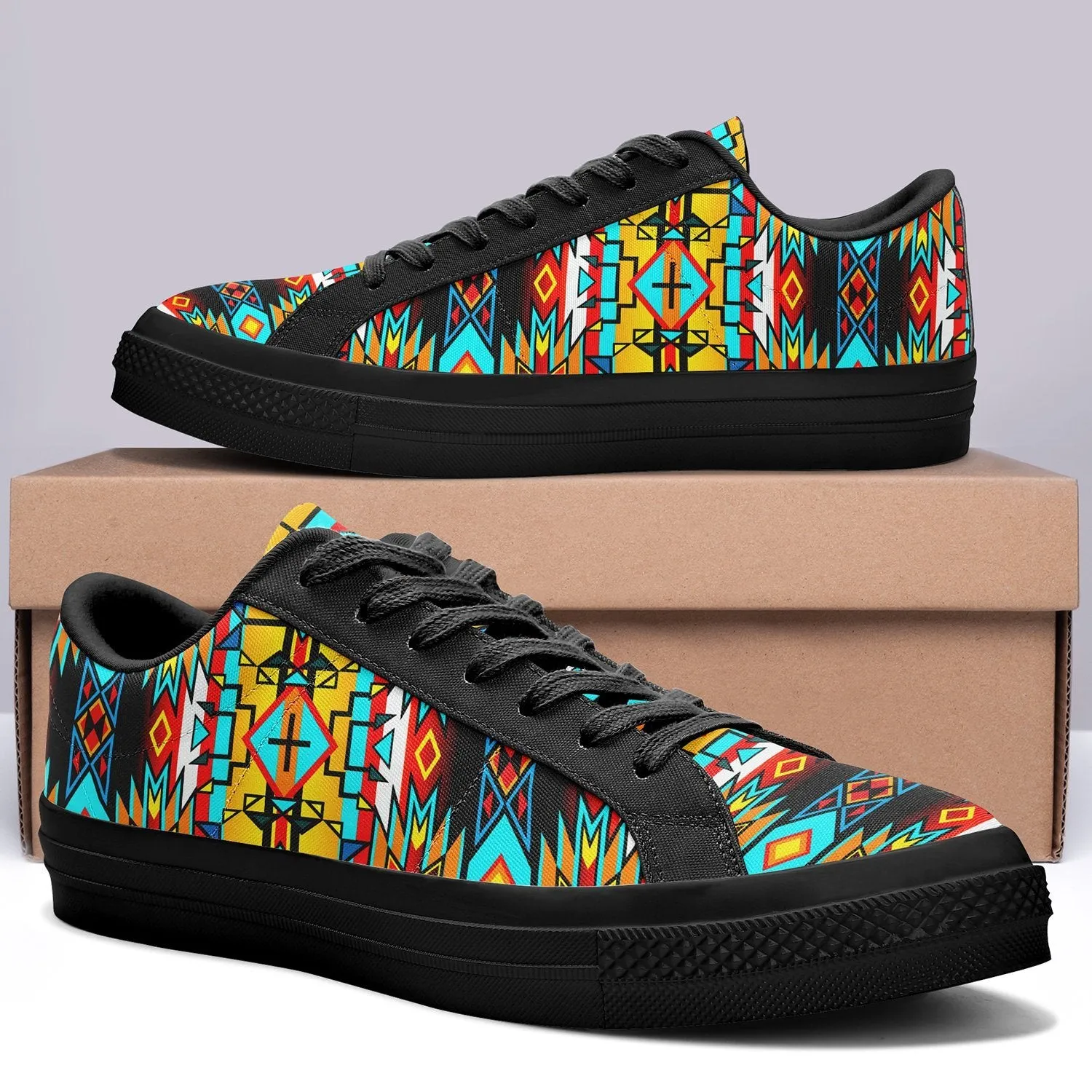 Force of Nature Twister Aapisi Low Top Canvas Shoes Black Sole