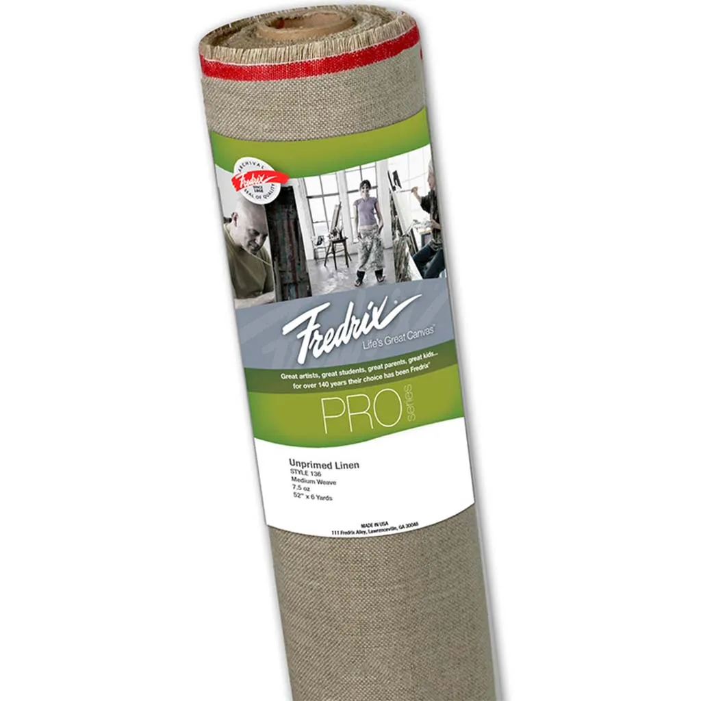 Fredrix Unprimed Linen Canvas Roll 88in x 6yd