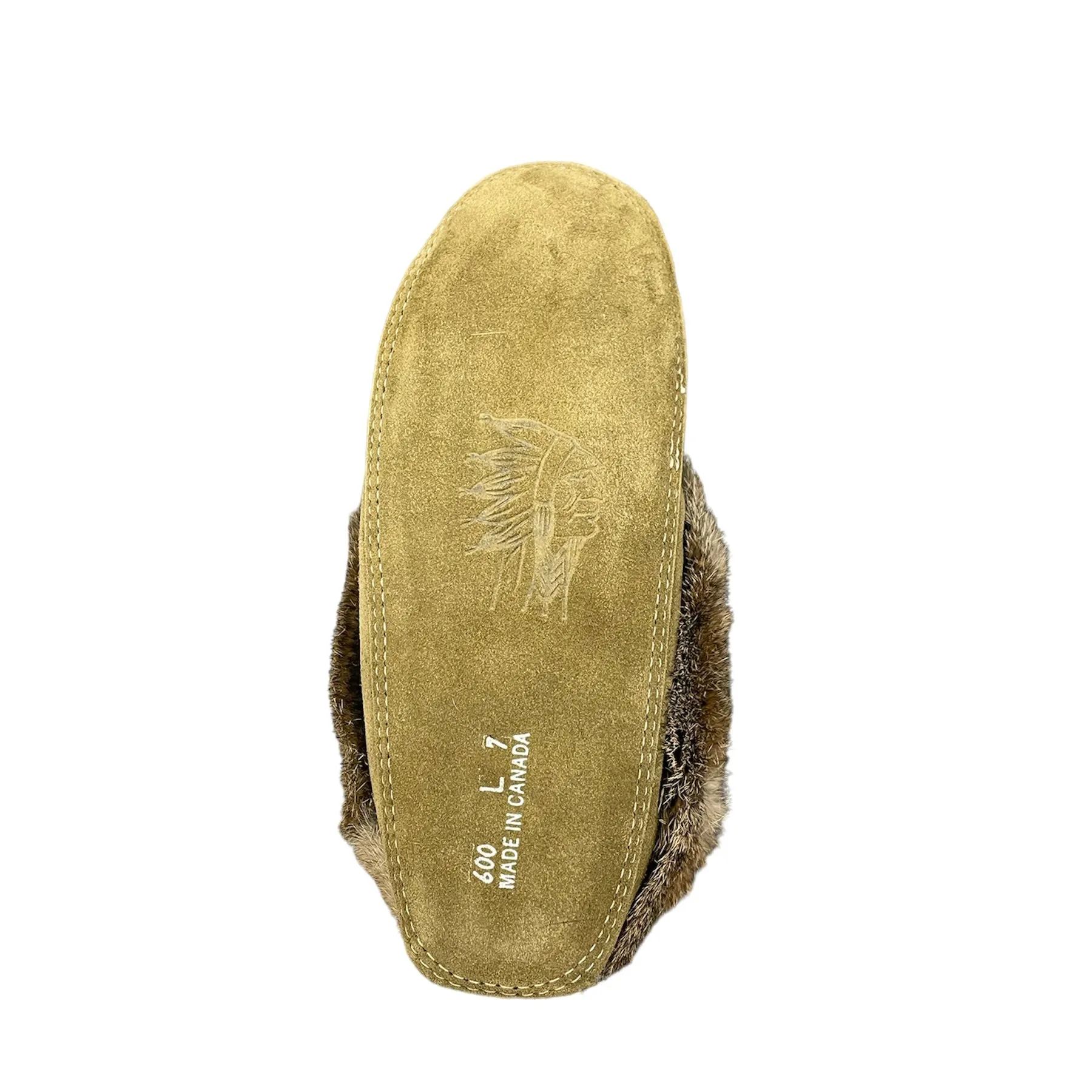 Fur Moccasin - Army Suede