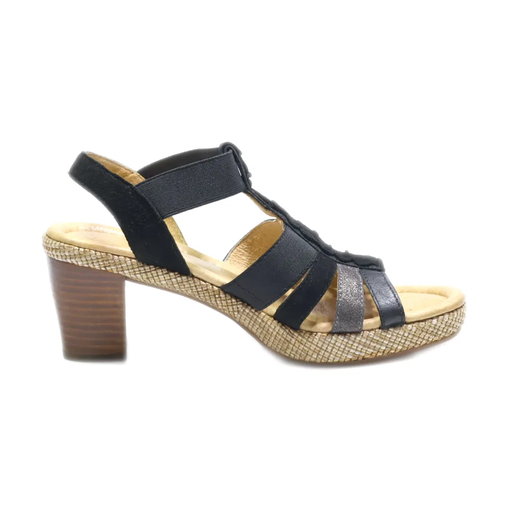 Gabor High-Heel Sandals Leather Black Colour For Women