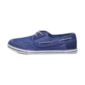 Gemo Moccasins Canvas Blue Colour For Women