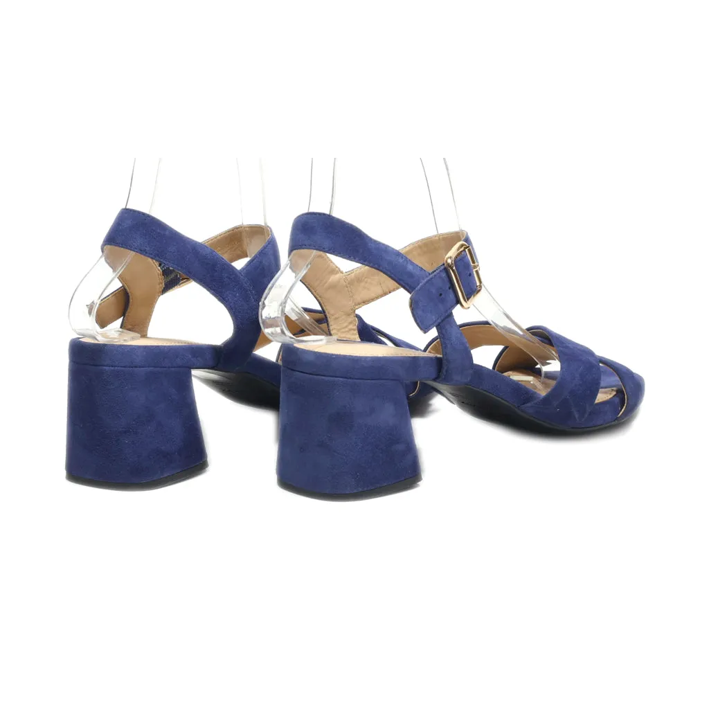 Geox High-Heel Sandals Suede Blue Colour For Women