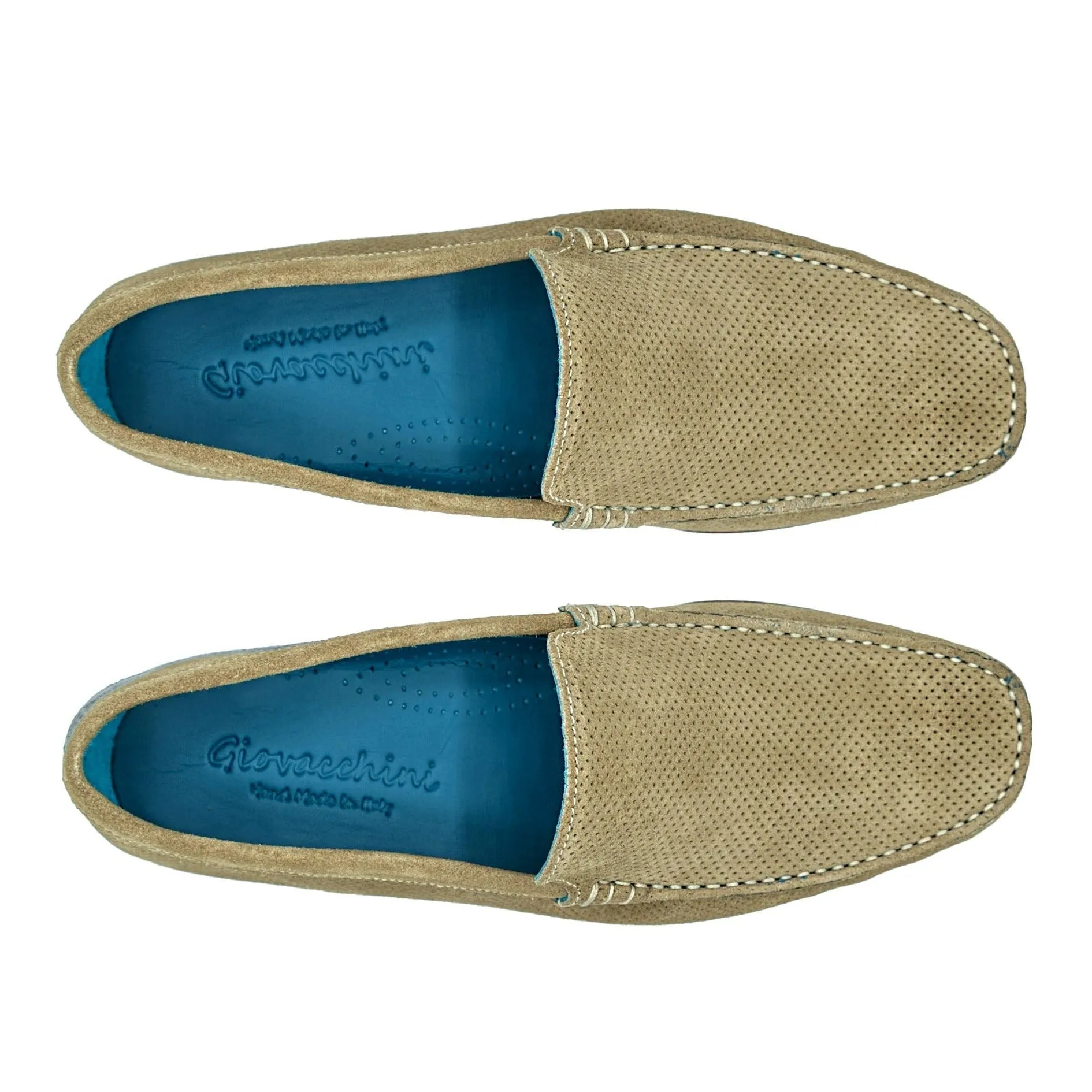 Giovacchini Diego in Savana Suede Slip-On Moccasins