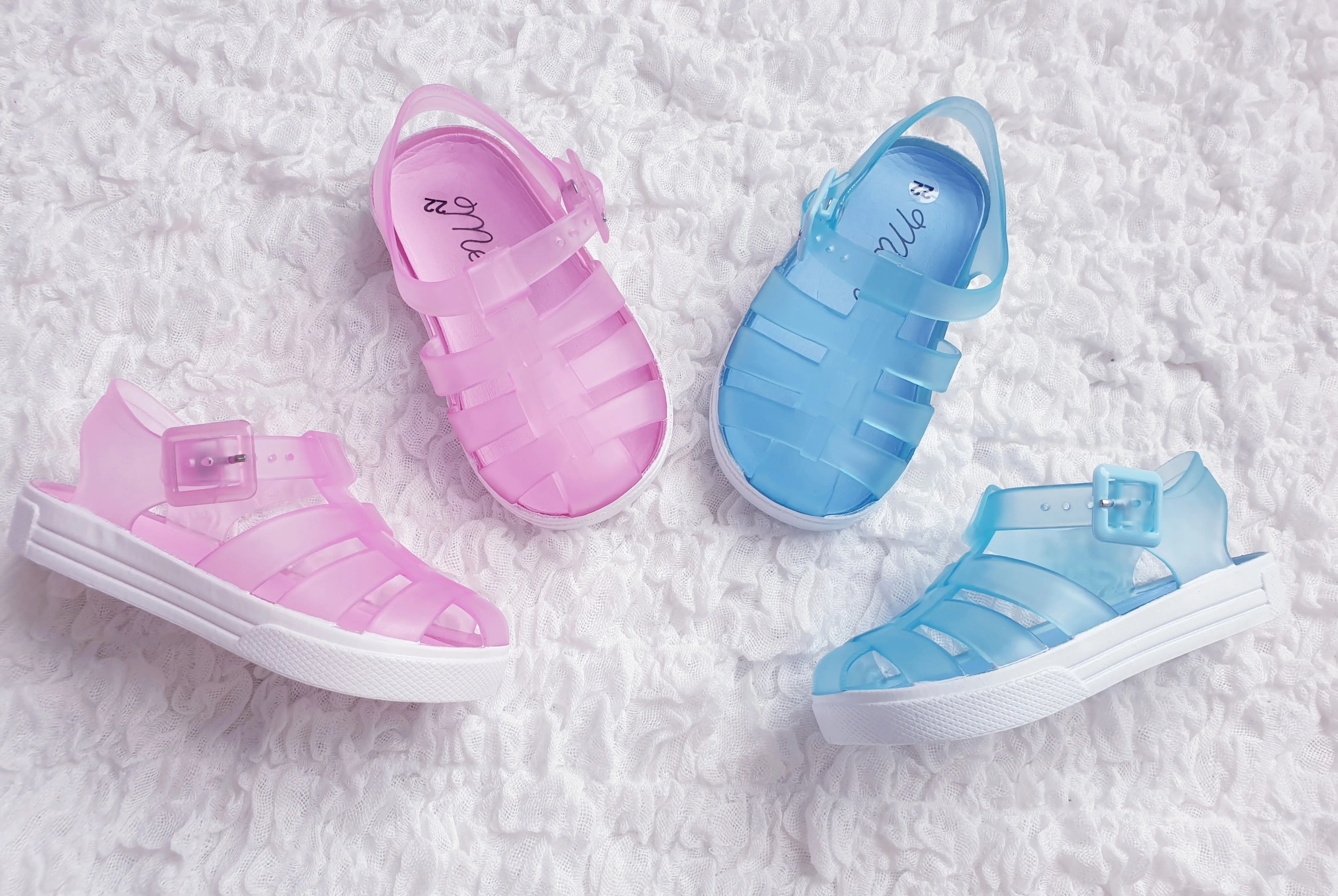 Girls Pink Jelly Sandals