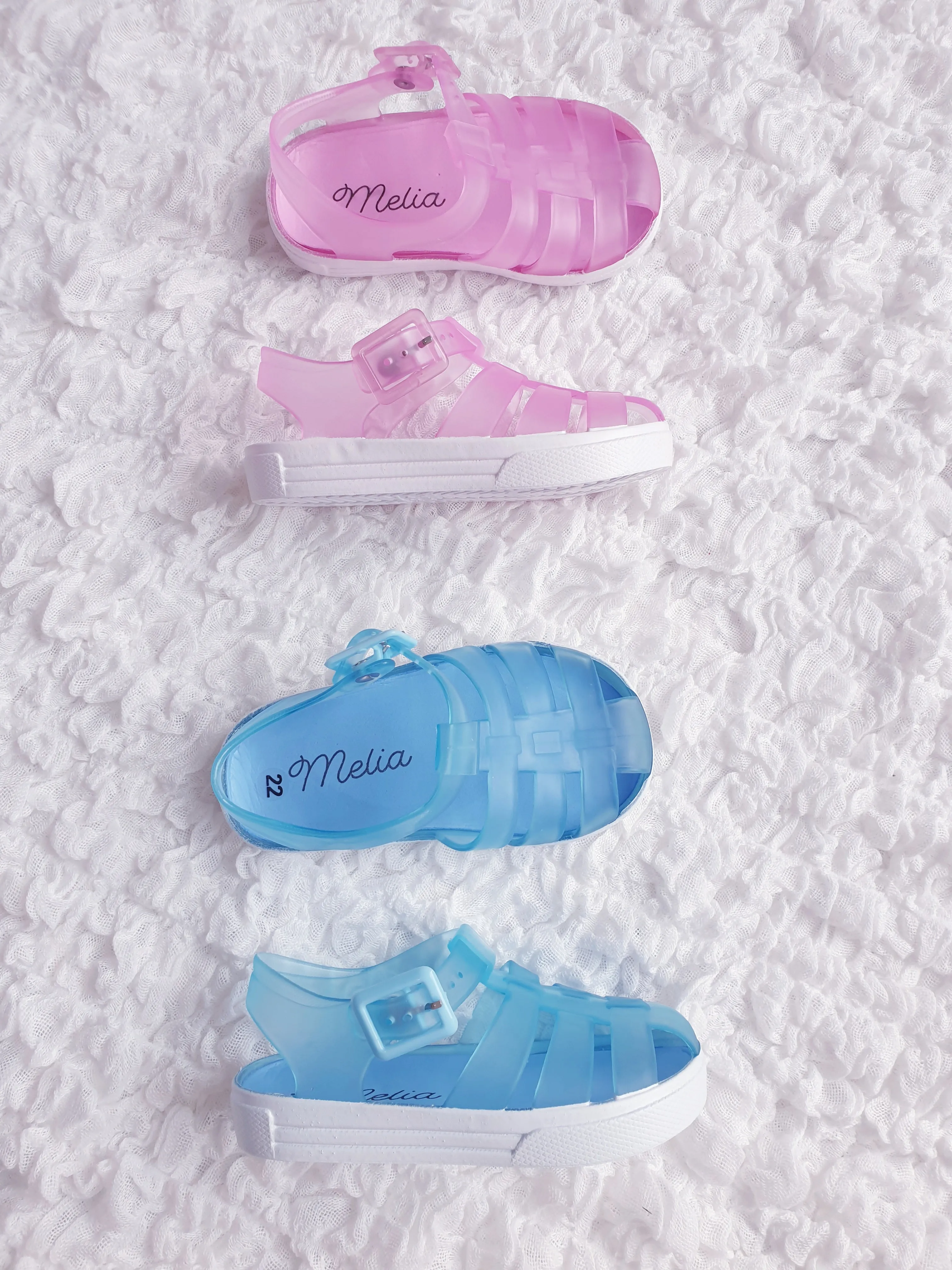 Girls Pink Jelly Sandals