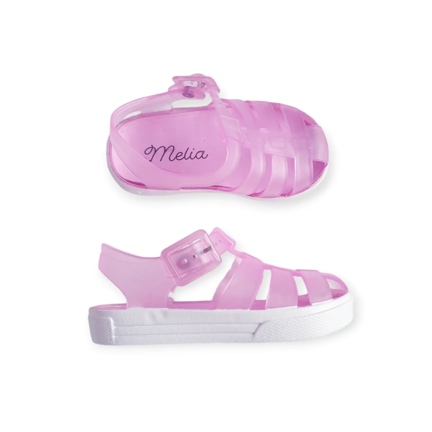 Girls Pink Jelly Sandals