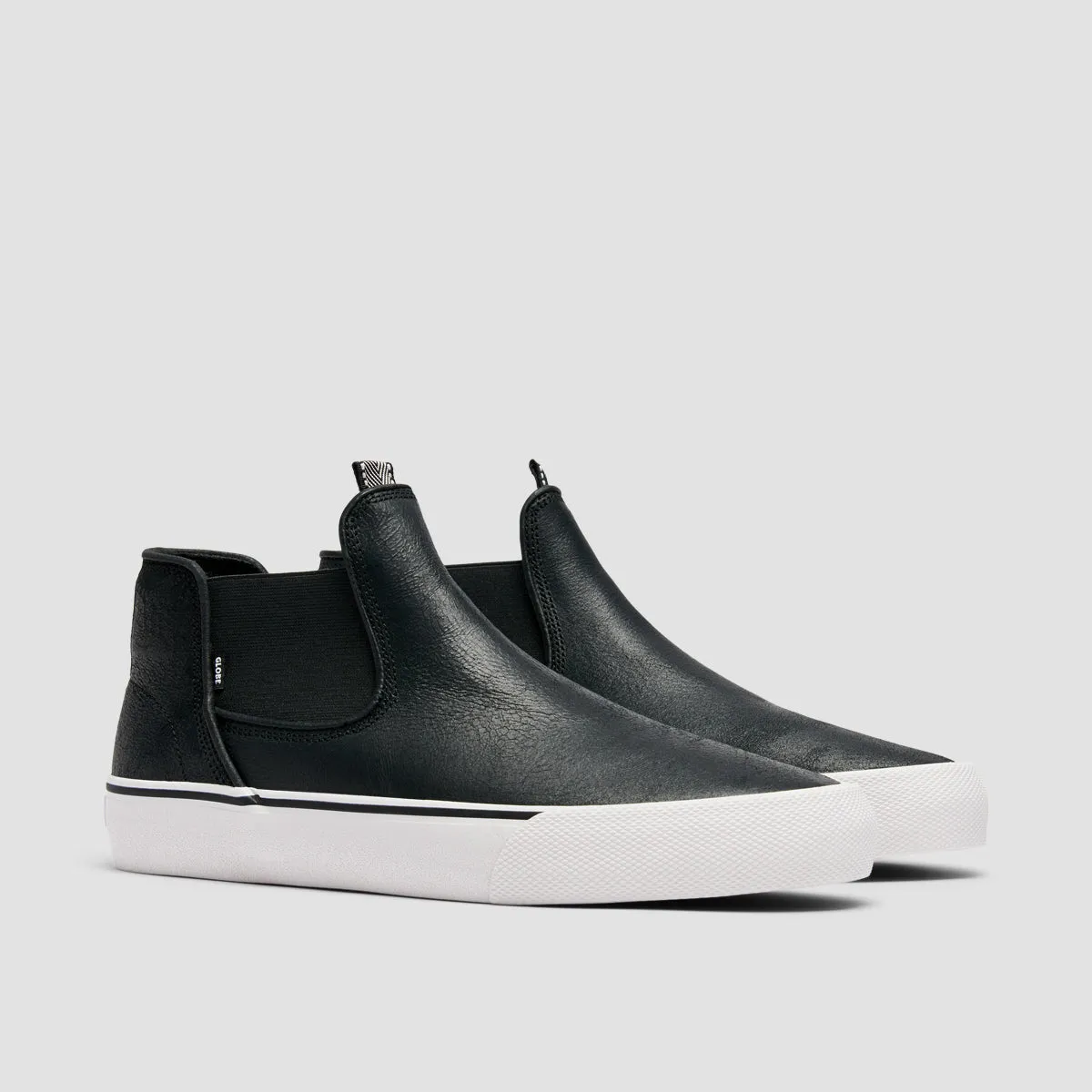 Globe Dover High Slip-On Shoes - Black Distress/Gillette