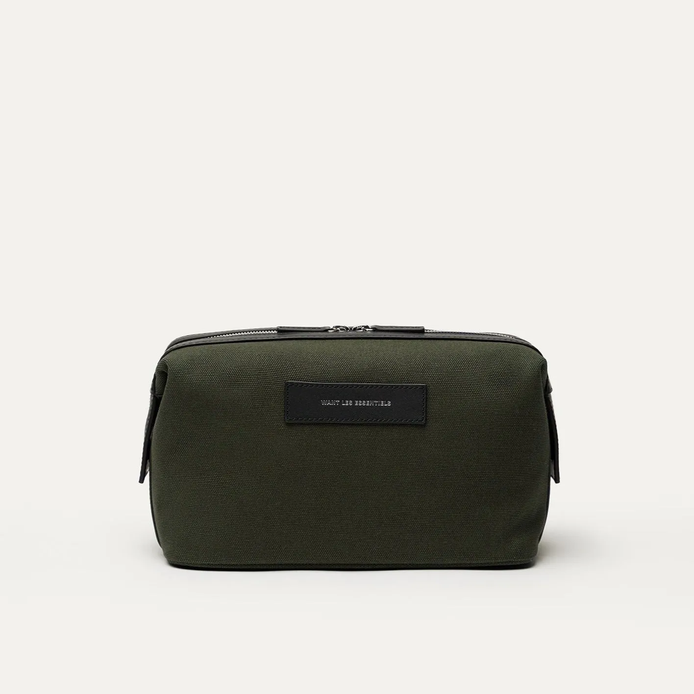 Green Kenyatta Organic Cotton Canvas Toiletry Bag - WANT LES ESSENTIELS