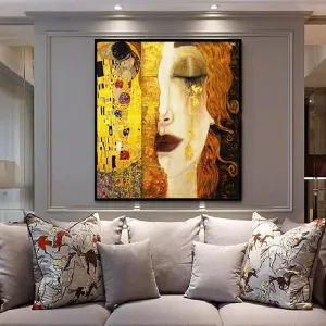 Gustav Klimt Golden Tears Wall Art Print