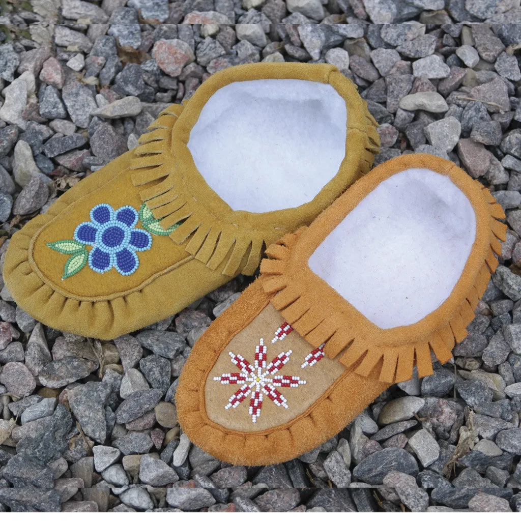 Handmade Moccasins With No Fur