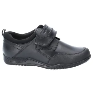 Hush Puppies Boys Noah Leather School Shoes - Black