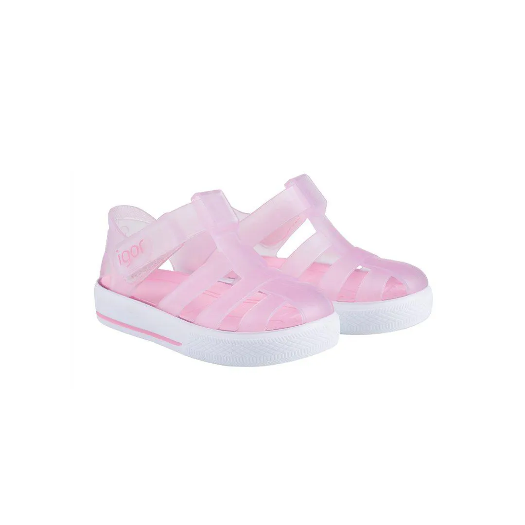 Igor Star Transparent Sandals - Rosa