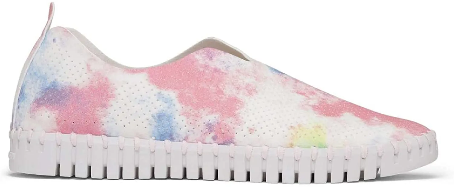 Ilse Jacobsen Tulip 139 Tie Dye Perforated Slip-On Sneaker