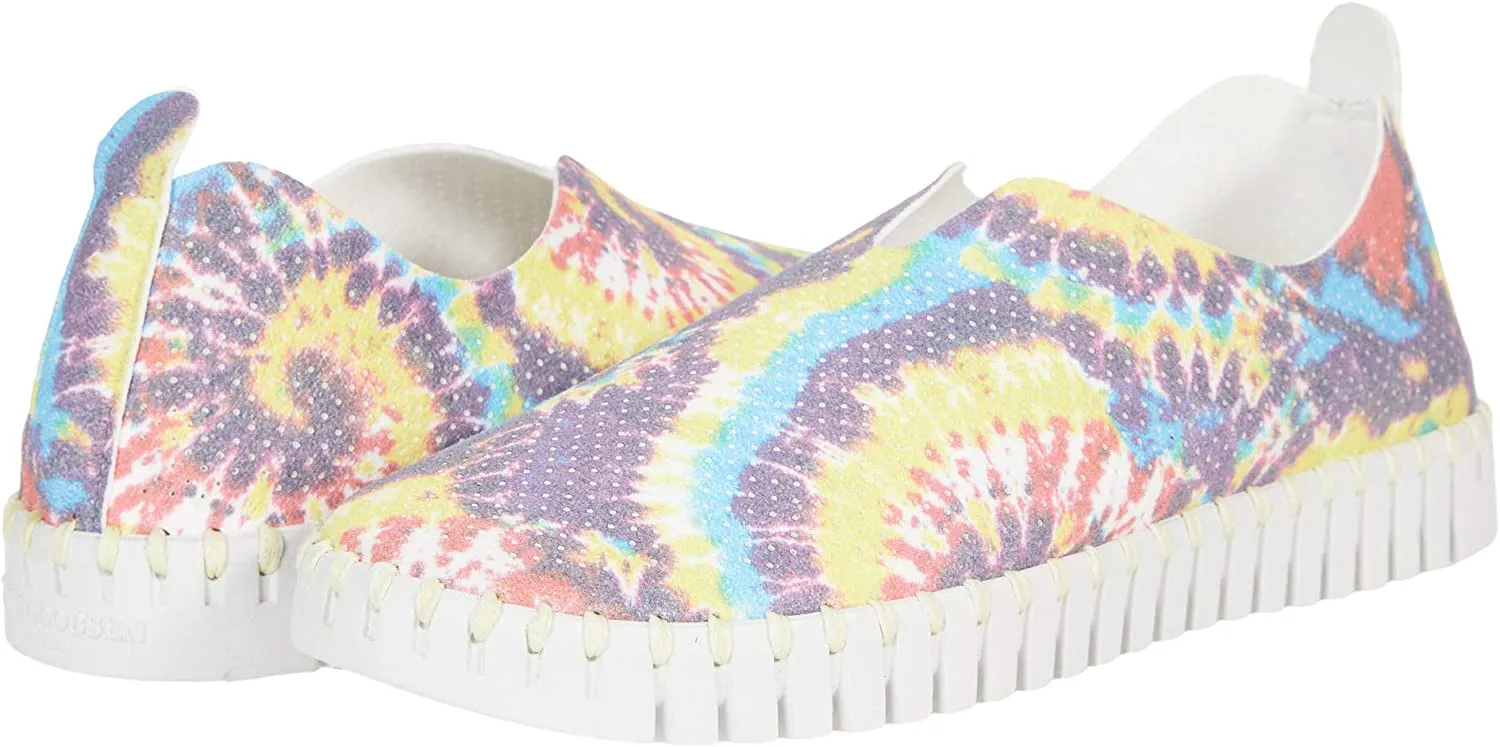 Ilse Jacobsen Tulip 139 Tie Dye Perforated Slip-On Sneaker