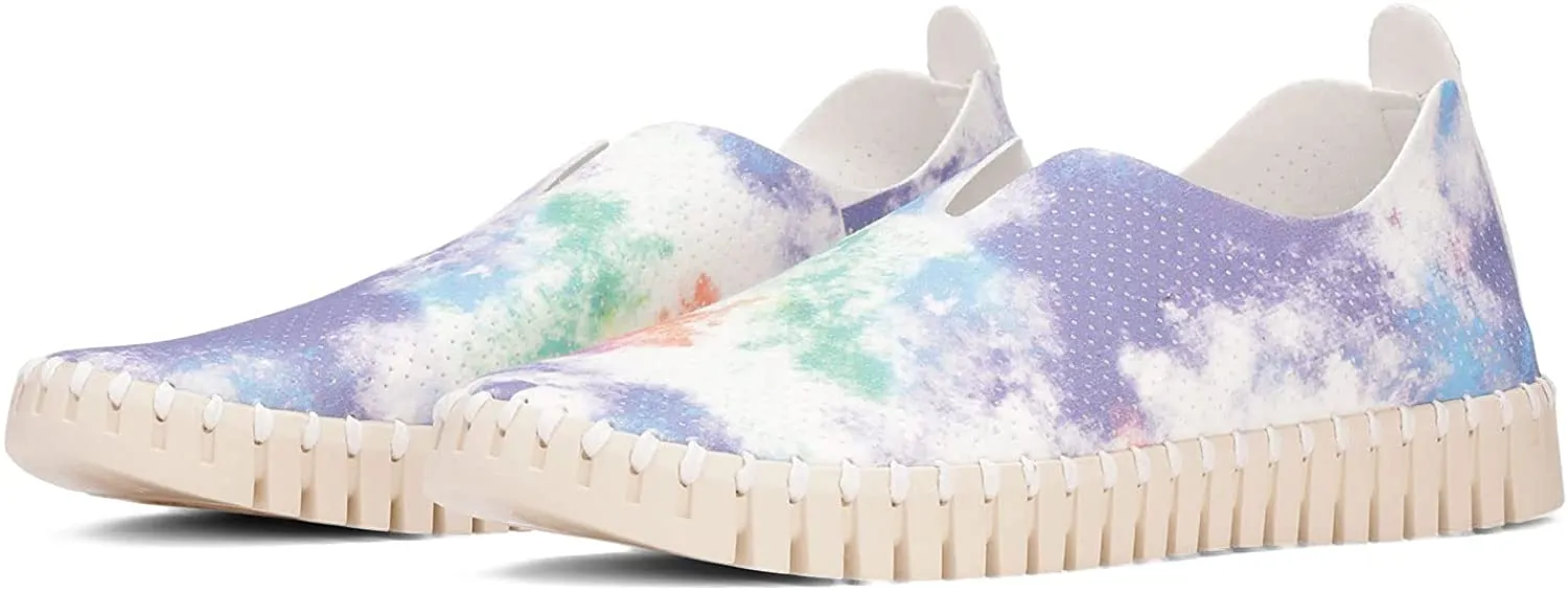 Ilse Jacobsen Tulip 139 Tie Dye Perforated Slip-On Sneaker