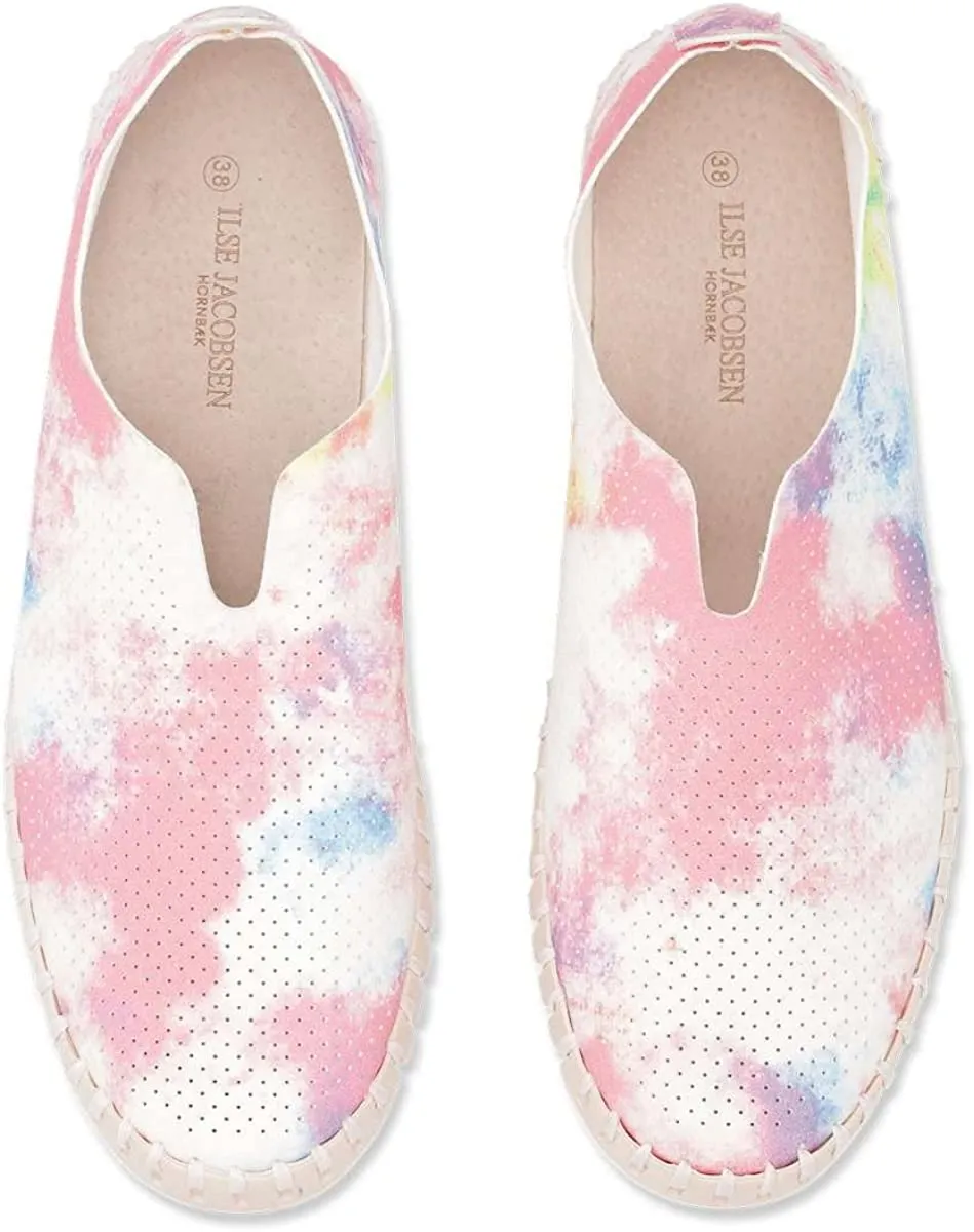 Ilse Jacobsen Tulip 139 Tie Dye Perforated Slip-On Sneaker