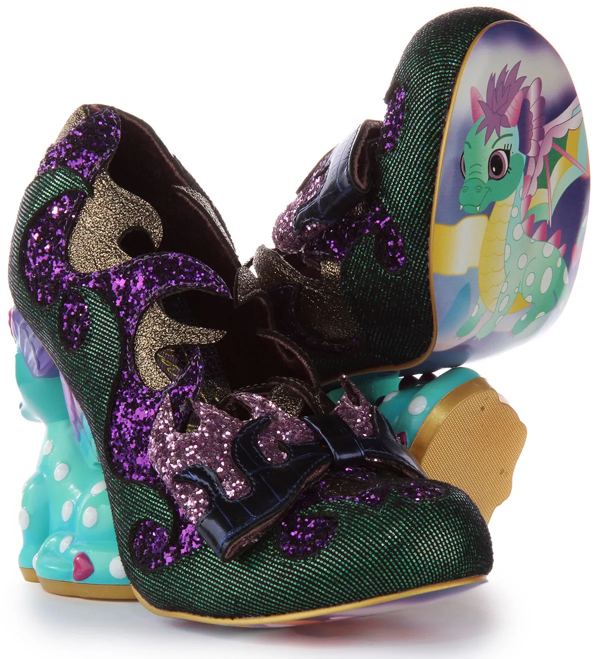 Irregular Choice Dragons Lair In Green Multi For Women