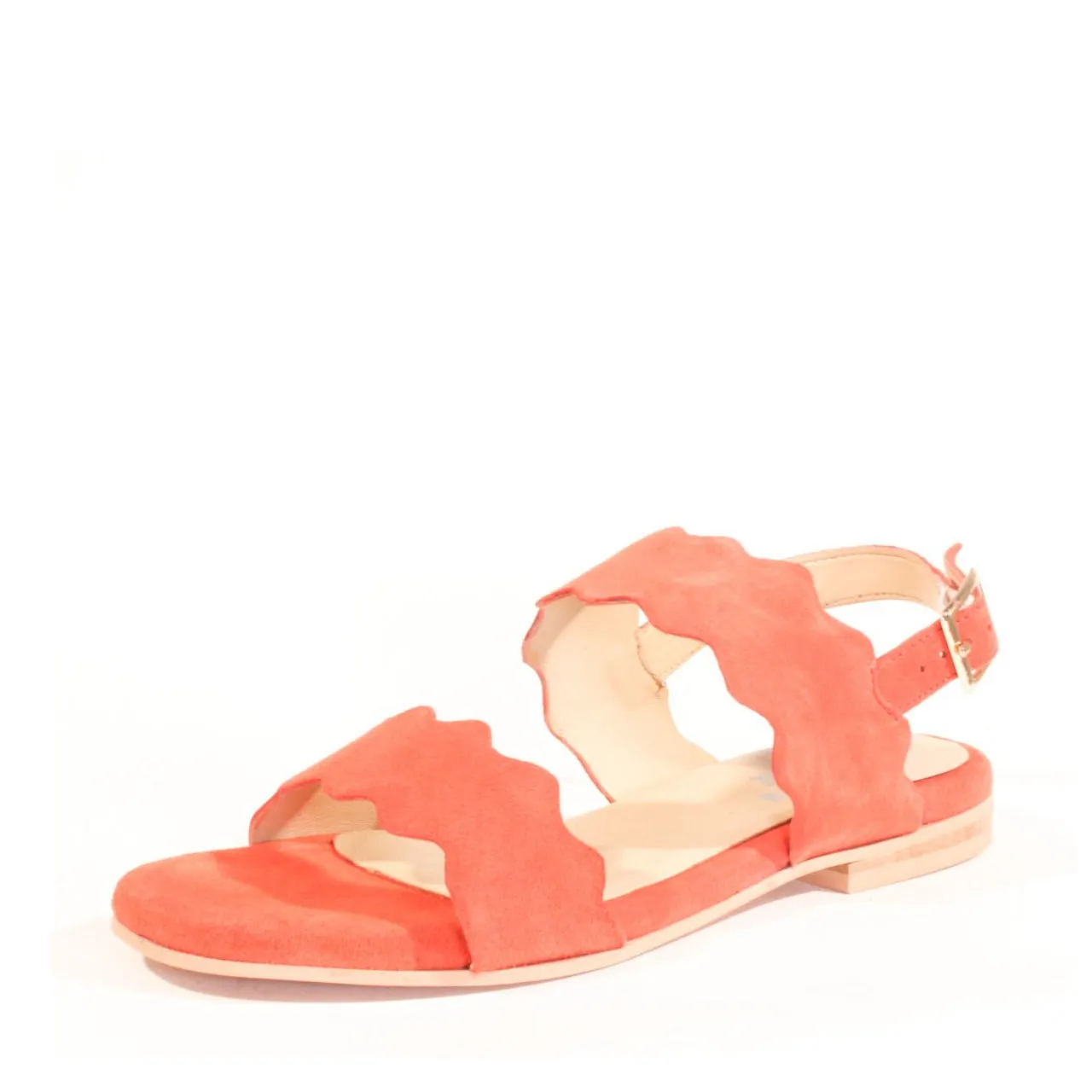 Jarden Suede Scallop Sandals