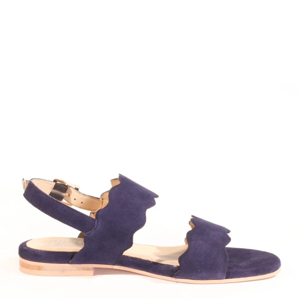 Jarden Suede Scallop Sandals