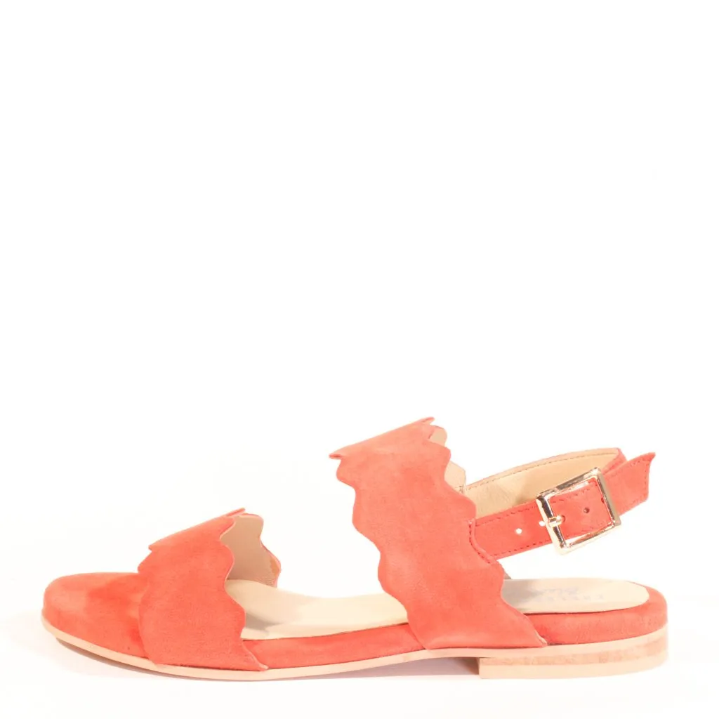 Jarden Suede Scallop Sandals