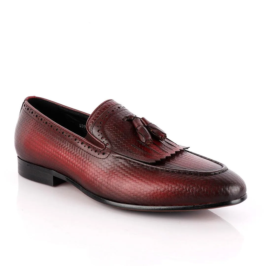 John Foster Harvard Bandeira Wine Tassel Shoe