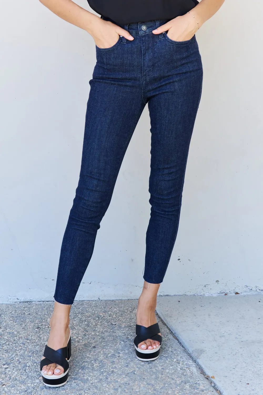 Judy Blue Esme Full Size Tummy Control High Waist Skinny Jeans