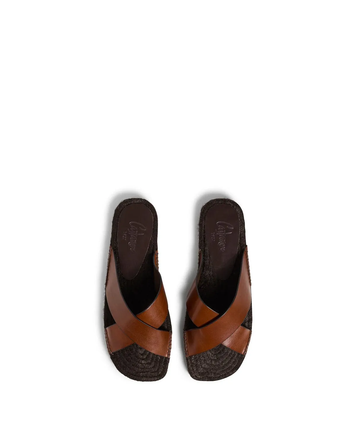 Kevin Flat Sandals Marron Choc