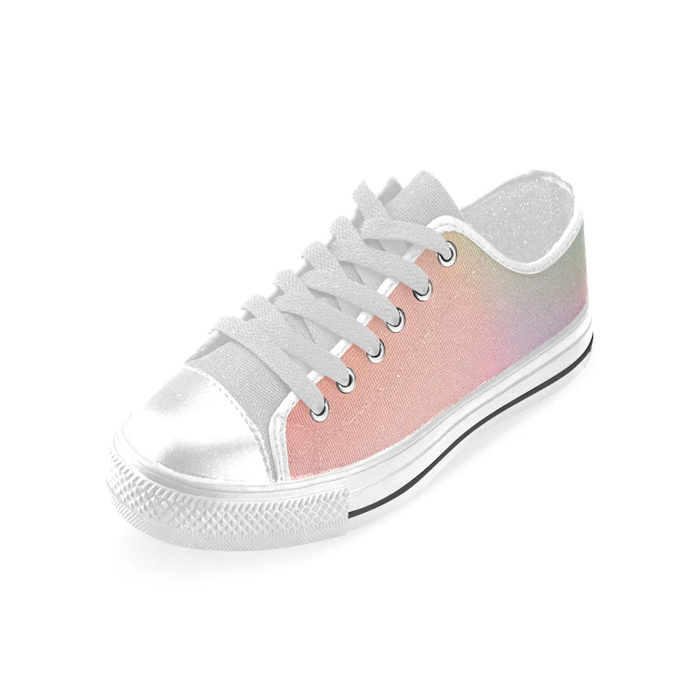 Kids Bubblegum Solid Print Canvas Low Top Shoes