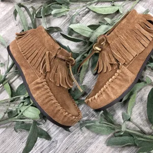 KIDS: Moccasins in Chestnut