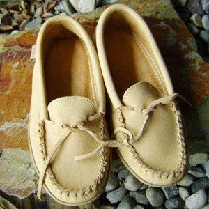 Ladies Cowhide Moccasins with Padded Sole