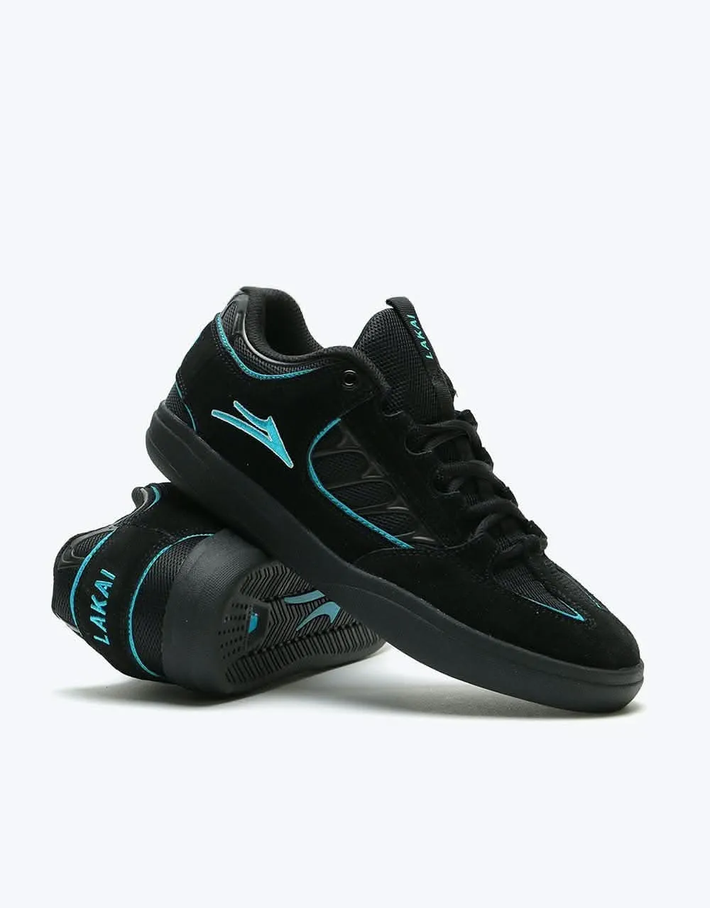 Lakai Carroll Skate Shoes - Black Suede