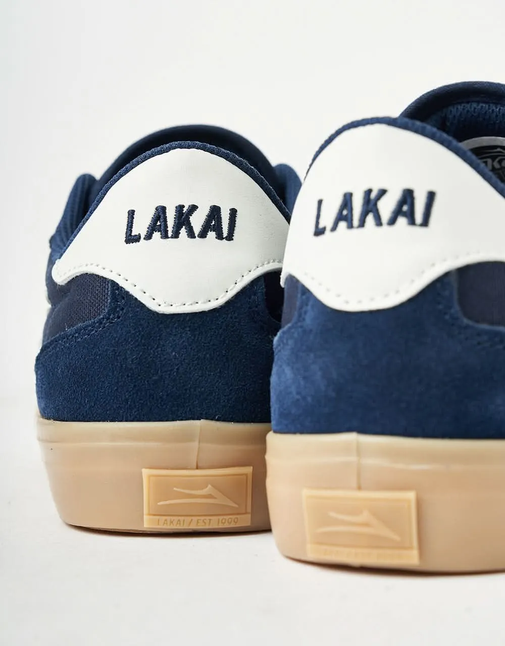 Lakai York Skate Shoes - Navy/Gum Suede