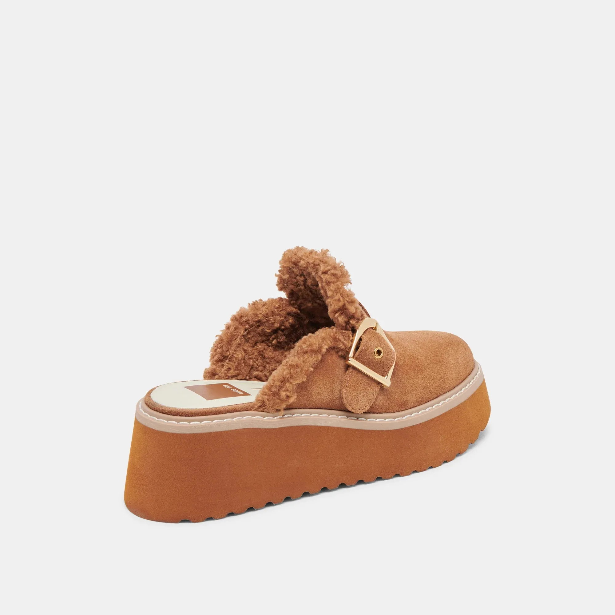 Lelani Plush Flats - Pecan Suede