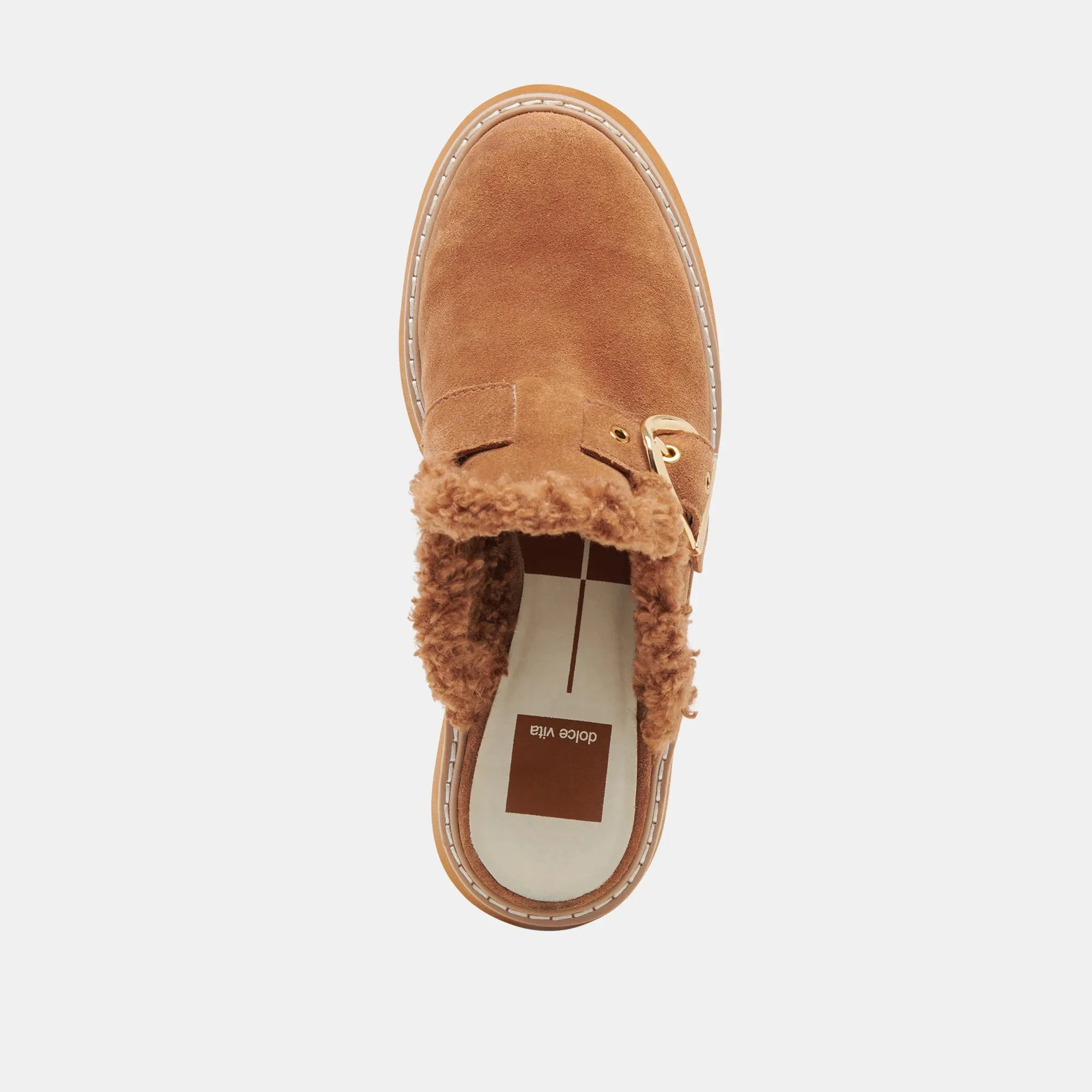 Lelani Plush Flats - Pecan Suede