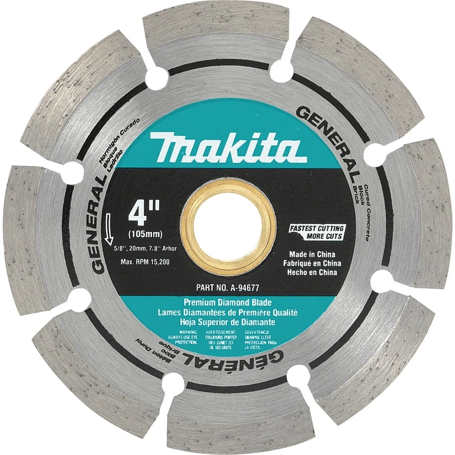 Makita (A-94677) 4" Diamond Blade, Segmented, General Purpose