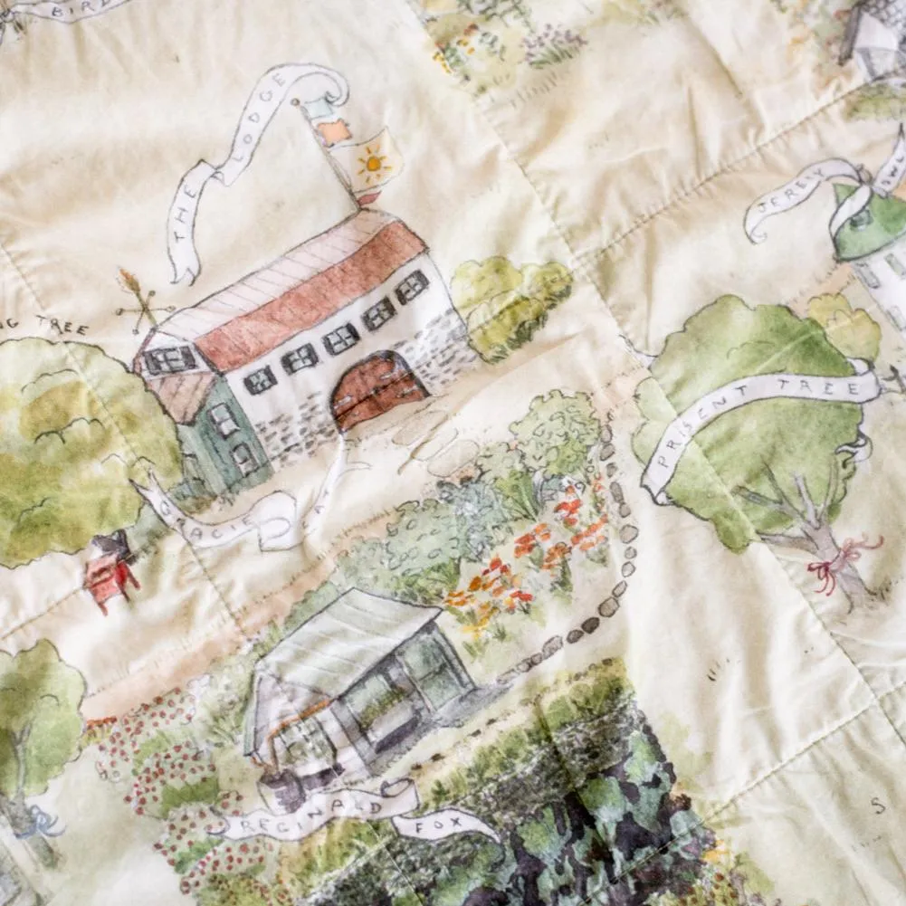 Map Tapestry Play Quilt