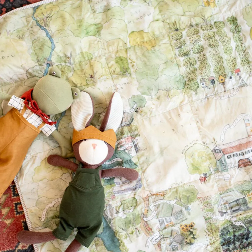 Map Tapestry Play Quilt