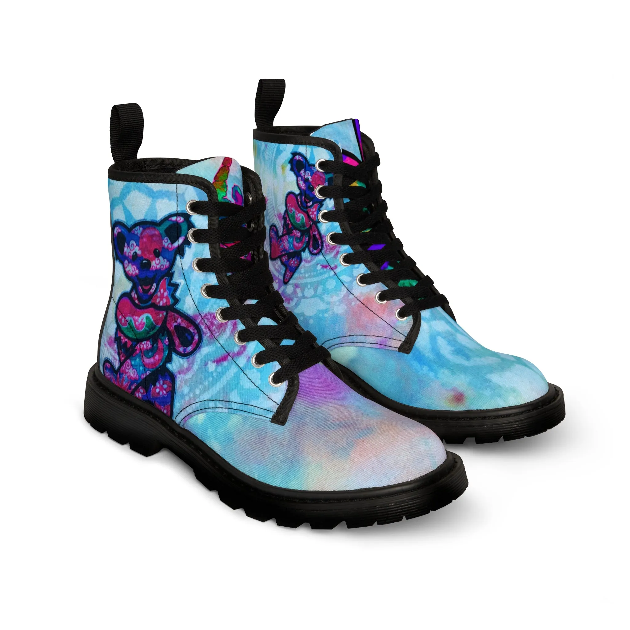 Marching Bear Canvas Boots